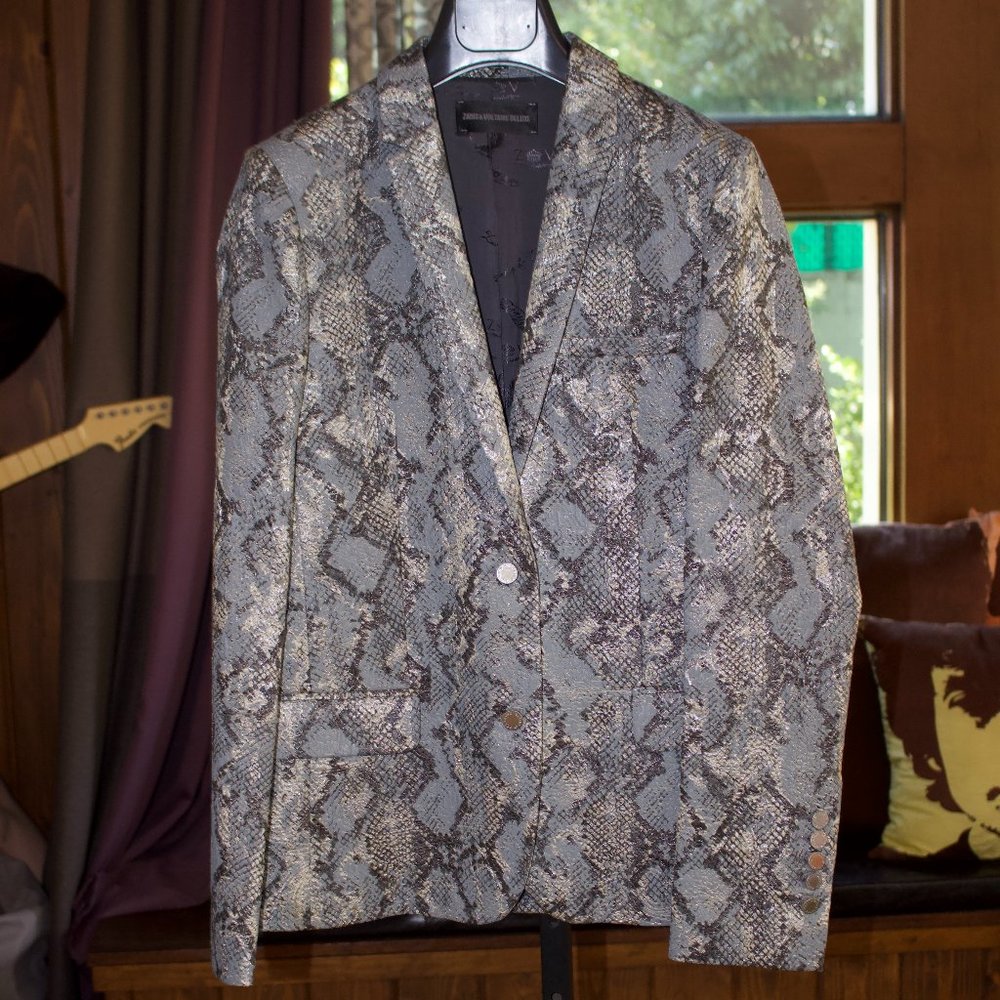 Zadig & Voltaire Deluxe Veda Python Blazer New $9… - image 1